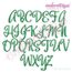 Christopher Whimsical Retro Brush Script Monogram Alphabet Set for Machine Embroidery