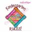 Back to School Ruler Applique Font Frame - Bonus Kindergarten Rules Design included!