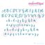 Melissa Monogram Set - Hand Lettered Calligraphy Script - Set 4 - 1", 2", 3", 3 image