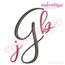 Melissa Monogram Set - Hand Lettered Calligraphy Script - Set 1- 1", 2", 3", 2 image