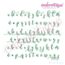 Melissa Monogram Set - Hand Lettered Calligraphy Script - Set 3 - 1", 2", 3", 2 image