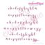 Melissa Monogram Super Set - Hand Lettered Calligraphy Script - Sets 1-4 included!!   2 - 1", 2", 3"