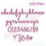 Alexa Monogram Set - Beautiful hand drawn calligraphy font for embroidery