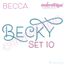 Becca Set 10 - EXCLUSIVE - Thin Calligraphy Swash Upright Alphabet Font for Machine Embroidery