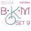 Becca Set 9 - EXCLUSIVE - Thin Calligraphy Swash Upright Alphabet Font for Machine Embroidery