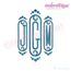 Cameo Decorative Initial Monogram Set - SMALL  -  2" 3" 4" Sizes Included   Embroidery Alphabet Font Letters