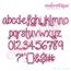 Giggles Embroidery Font Monogram Set