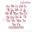 Hailey Monogram Set 1 - Curly Swirly Calligraphy Interchangeable Alphabet for machine embroidery