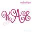 Kimberly 2 Alternate Caps Calligraphy Monogram Set - Small
