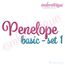 Penelope Set 1 - Calligraphy Script Monogram Alphabet Font for Machine Embroidery