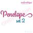 Penelope Set 2 - Exclusive Calligraphy Script Monogram Alphabet Font for Machine Embroidery