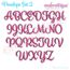 Penelope Set 2 - Exclusive Calligraphy Script Monogram Alphabet Font for Machine Embroidery, 2 image