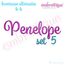 Penelope Set 5 - Calligraphy Script alternate lowercase letters b-k