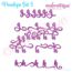 Penelope Set 5 - Calligraphy Script alternate lowercase letters b-k, 2 image