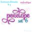 Penelope Set 6 - Calligraphy Script Monogram Alphabet Font for Machine Embroidery