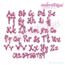 Princess Anna Monogram Set - Medium - 3", 4", 5" - Fun curly whimsical font, 2 image
