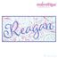Reagan Beautiful Classy Upright Calligraphy  Script Monogram Embroidery Font - Exclusive