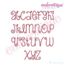 Sarah Thin Curly Whimsical Monogram Alphabet, 2 image
