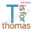 Thomas Monogram Set - Small - Perfect for Boys and Girls - .5", 1", 1.5", 2"