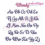 Wendy - Small - Upright Script Machine Embroidery Font, 2 image