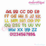 Clementine Set 1 Monogram Font - great for boys & girls - 0.75", 1", 1.5", 2", 3"