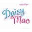 Daisy Mae Monogram Font - Bx Files included - .5", 1", 1.5", 2", 2.5", 3"