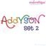 Addyson Set 2 Whimsical Machine Embroidery Alphabet Monogram Font - Great for Boys and Girls!, 4 image