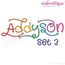 Addyson Set 3 Whimsical Machine Embroidery Alphabet Monogram Font -Embroitique Great for Boys and Girls, 5 image