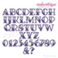 Lakeside Monogram Font - Embroitique Exclusive! 1", 1.5", 2", 2.5", 3", 4"