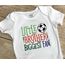 Little Brother Biggest Fan Fill Stitch Soccer Ball Embroitique  Machine Embroidery Design, 2 image