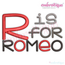 Romeo Monogram Font - Complete Alphabet & Numbers - Machine Embroidery File
