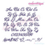 Shayna - Small Calligraphy Brush Script Embroidery Monogram Font Embroitique Exclusive Alphabet for Machine Embroidery, 2 image