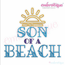 Son of A Beach - Funny Nautical Summer - Machine Embroidery Design