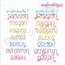 Snickerdoodle 2  Adorable Cute and Curly LARGE SET  Embroitique Exclusive machine Embroidery Monogram Font -sizes 4", 5". 6". 7"