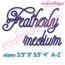 Featherly Monogram Set -Medium Sizes -  Script Italics Font