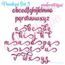Penelope Super Set - Exclusive Calligraphy Script Monogram Alphabet Font for Machine Embroidery, 7 image