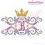 Bianca Princess Flourish Monogram Font Frame